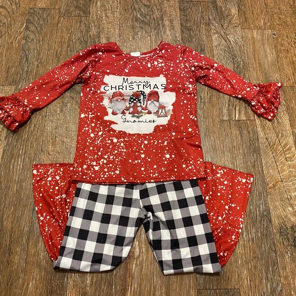 Merry Christmas Gnomies Size 2XL 6/7 T - Picture 3 of 3